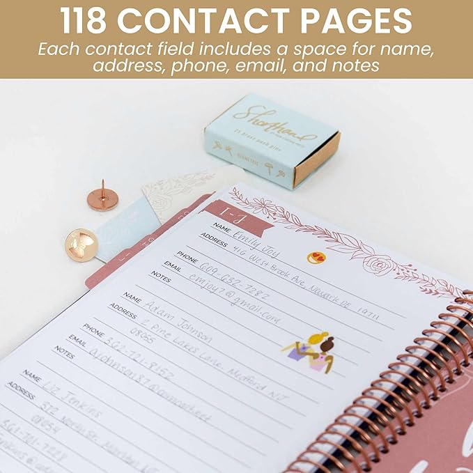 bloom daily planners Hardcover Contacts Address & Password Book - Image 2