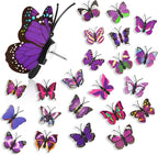 50Packs Purple Butterfly Push Pins Decorative Thumb Tacks Pushpins by GOOZADA