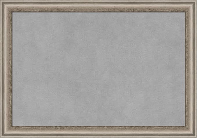 Amanti Art Silver Framed Magnetic Board 14x20 Small Vision Board by AmantiArt