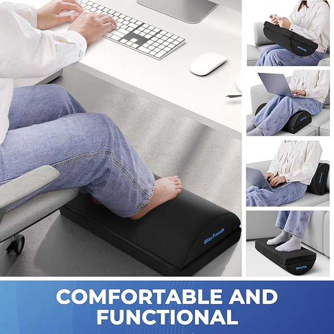 BlissTrends Foot Rest for Under Desk at Work-Versatile Foot Stool - Image 6