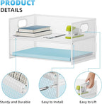 Marbrasse 2 Tier Paper Organizer Letter Tray, Mesh File Organizer - Image 2