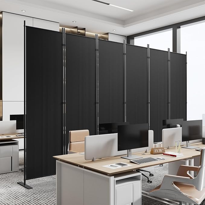 C-Hopetree 6 Panels Room Divider, 6 Ft Tall Indoor Folding Privacy Screen by C-Hopetree