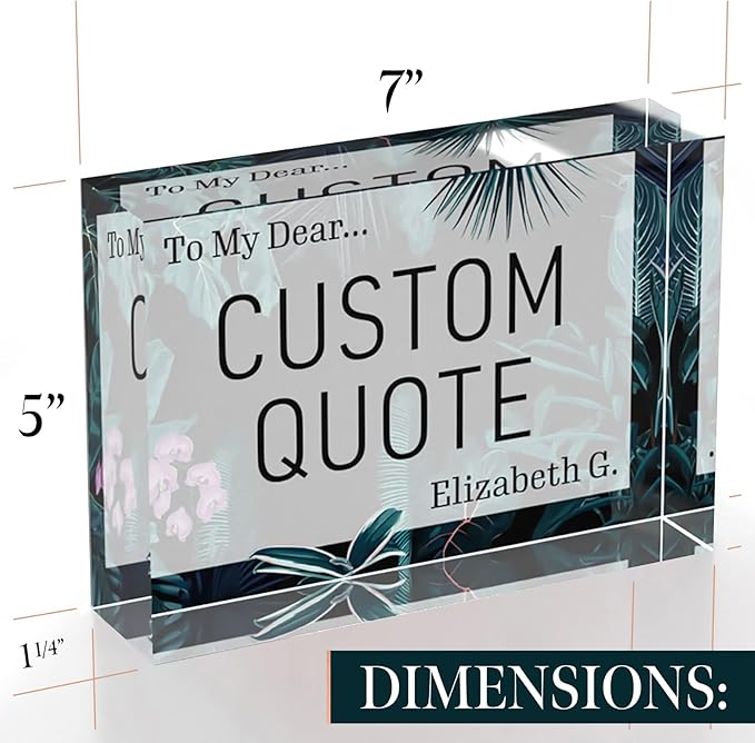 Custom Acrylic Sign Personalized, Custom Desk Name Plate, 18 Styles, - Image 8