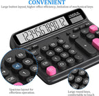 Desktop Calculator with Extra Large 5-Inch LCD Display, 12-Digit Two Way Power - Image 4