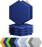 Amantech 12 Pack Acoustic Panels Self Adhesive Sound Proof Foam, High Density by Amantech