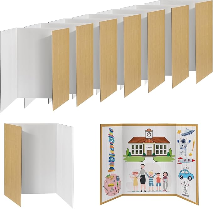 8 PCS Trifold Poster Board by Cosweet