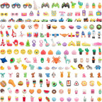 CLOCK KING 182pcs 3D Cute Kids Erasers, Random Desktop Pet Toys Gifts, by CLOCKKING