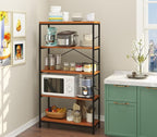 Himimi Industrial Bookshelf 5-Tier, Bookcase 58" H Ladder Shelf, Storage - Image 7