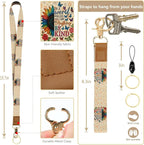 bolimoss Lanyard Wallet with Be Kind Sunflower Badge Holder, RFID ID Card - Image 3