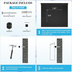 xydled Mail Boxes with Combination Lock, Locking Mailbox Wall Mounted, Security - Image 6