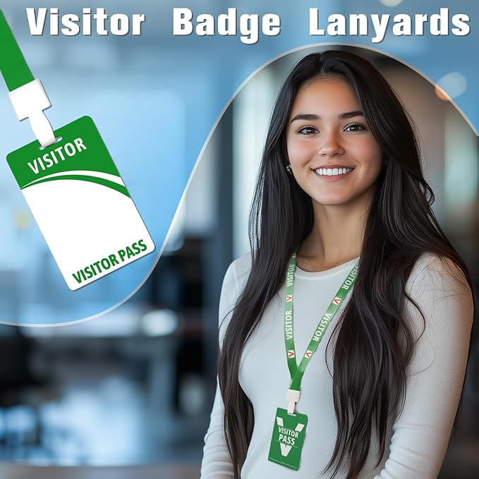 Visitor Badge Lanyards Volunteer Badge Holder - Image 3