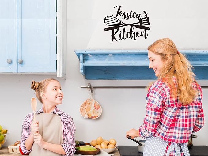 Custom Kitchen Name Sign, Personalized Metal Kitchen Sign, Housewarming Cooking - Image 3