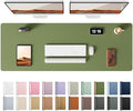 YSAGi Leather Desk Pad Protector, Office Desk Mat, Large Mouse Pad, Non-Slip PU by YSAGi