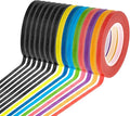 cridoz 15 Rolls Thin 1/8 Inch Whiteboard Tape, Low-Tack Paper Pinstripe Art by cridoz