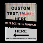 Custom Directional Arrow Sign Large, Personalized Metal Address Plaque - Image 3