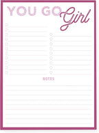 Graphique Large Notepad, Future is Female – 6" x 8", Cute Notepad by GraphiquedeFrance