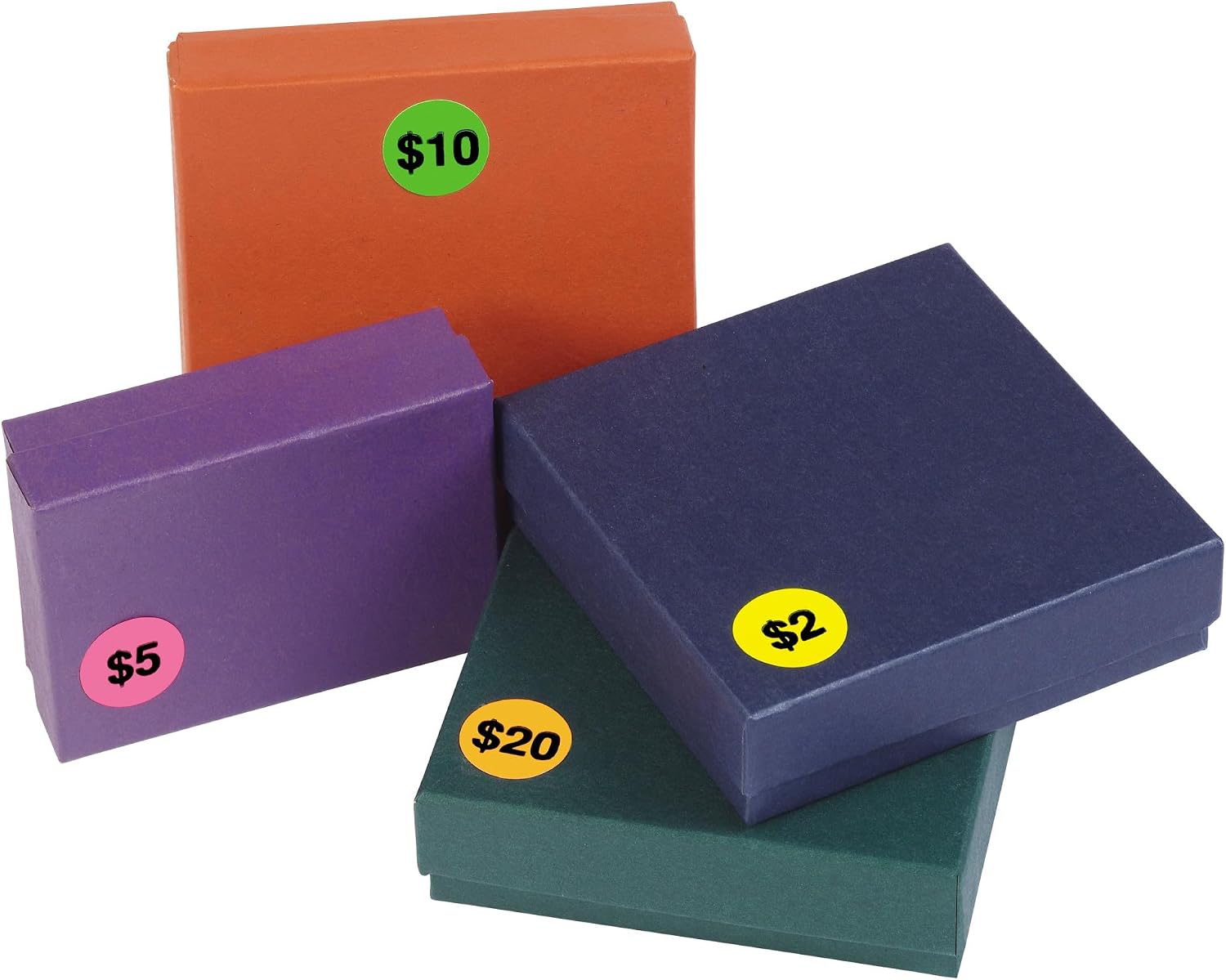 Avery Preprinted Removable Pricing Labels, 3/4 Inch Round Labels, Assorted Neon Colors, Non-Printable, 350 Pricing Stickers Total (5480)