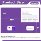 Two Pocket Folders, PANDRI 50 Pack 2 Pocket Folders, Letter Size Paper File - Image 2