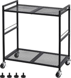 OYEAL Computer Tower Stand, PC Tower Stand Metal Rolling Cart Holds up to 40lbs - Image 3