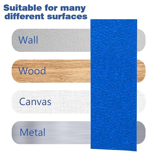 XUXU 16Pack Blue Painters Tape 2 inch Wide Masking Tape Bulk - Image 3