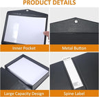 HUA JIE A4 Storage File Boxes Plastic Archives Cases, PVC File Folder Organizer - Image 4