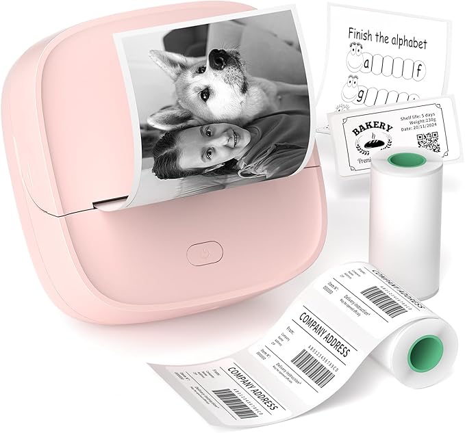 Gloryang JD-23 Sticker Printer, Mini Portable Thermal Printer Print Pod by Gloryang