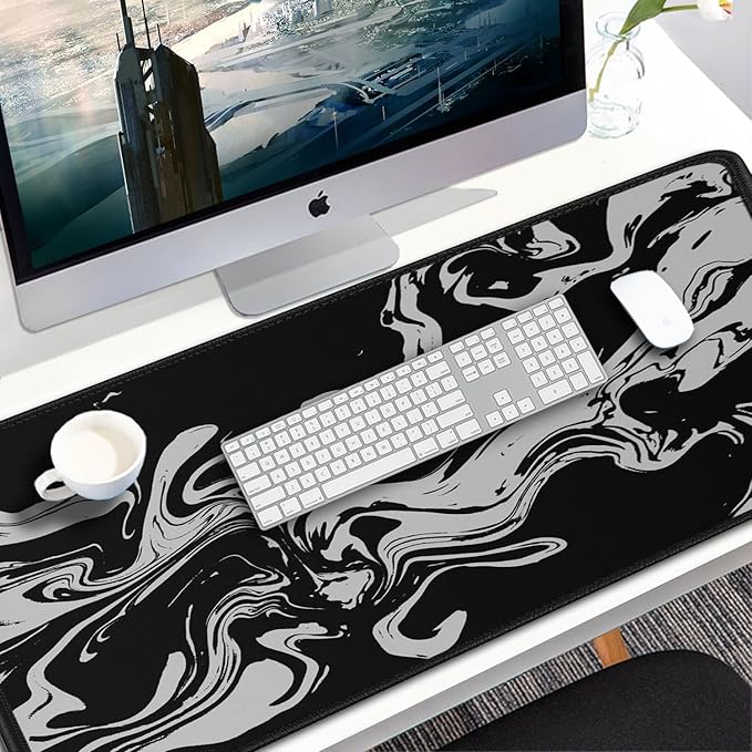 Gaming Mouse Pad, 31.5x15.7 inch Large Extended Computer Keyboard Mouse Mat - Image 7