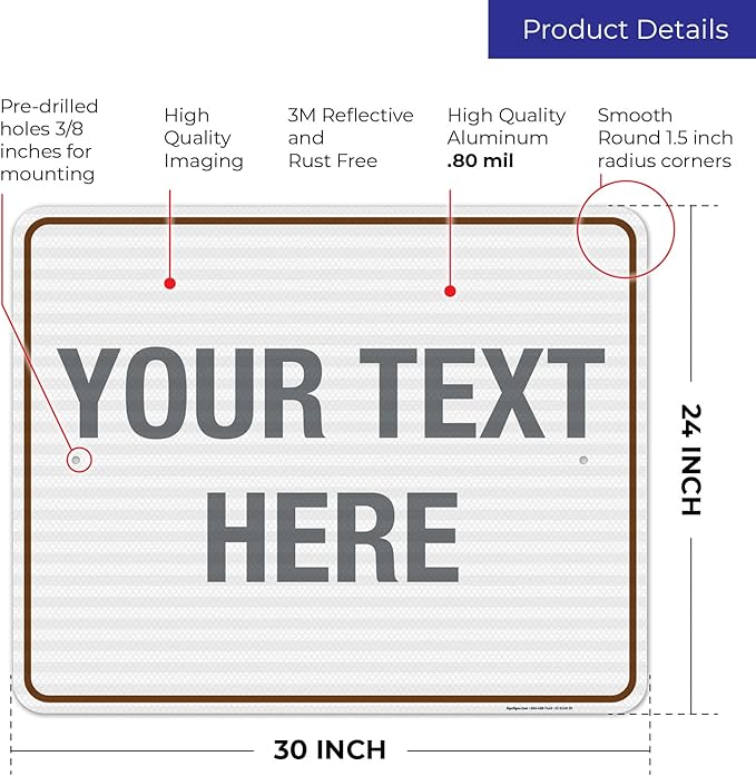 Custom Sign, Personalized Metal Signs, Customize - Image 3
