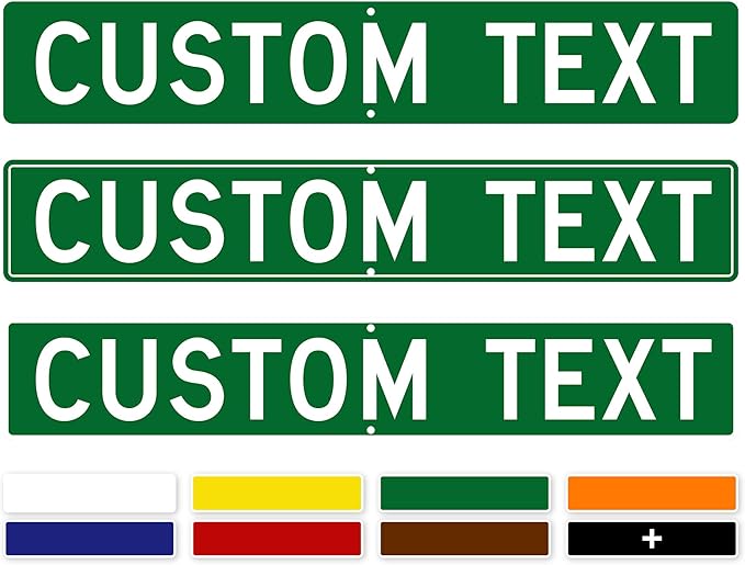 Custom Street Sign, Road by MySignCenter