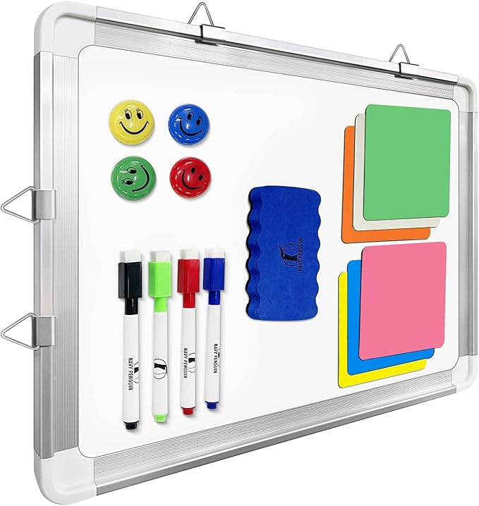 Whiteboard Set - White Board 15 x 12 in by Navy+Penguin