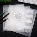 Marspark 21 Pieces Clear Stamp and Die Storage Bag Pockets Resealable Plastic - Image 4