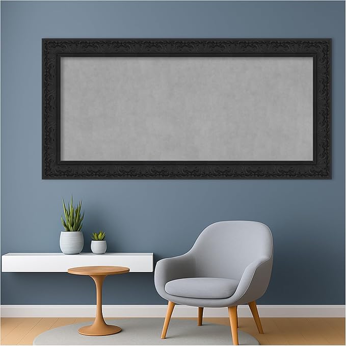 Amanti Art Black Framed Magnetic Board 27x55 Oversize Vision Board - Image 5