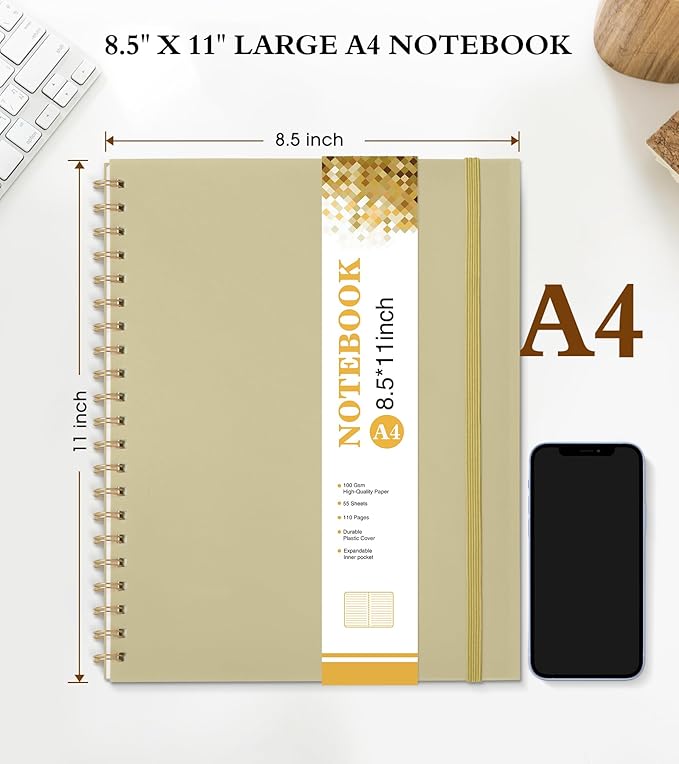 Spiral Notebook Journal 8.5” x 11”, A4 Large Notebooks - Image 2