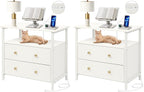Edbuosy 27 inch Wide Night Stand Set 2 by Edbuosy