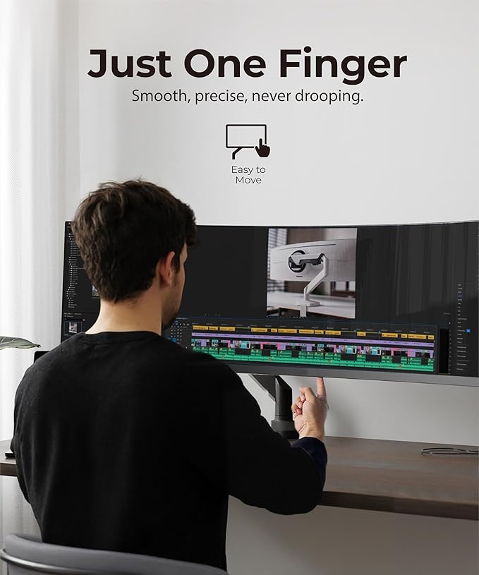 Modernsolid Heavy Duty Monitor Arm Desk Mount - Image 4
