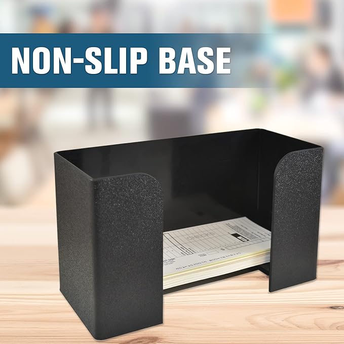 BankSupplies Deposit Ticket Holder | 10W x 4D x 6H | Black Textured, Molded - Image 5