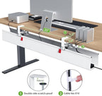 KEEGH Extra Large 48" Under Desk Cable Management Tray - Image 3