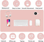 PU Leather Desk Pad Protector Gaming Mouse Pad Non Slip Desk Mat - Image 5