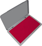 Metal Case Stamp Pad Large Size, Crimson Red Color by ZIGEL