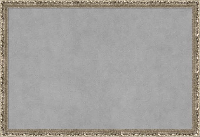 Amanti Art Silver Framed Magnetic Board 18x26 Medium Vision Board by AmantiArt