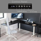 VIVO Electric Corner 75 x 63 inch L-Shaped Standing Desk, Memory Height - Image 5