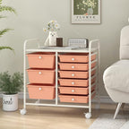 LDAILY 9 Drawer Rolling Storage Cart, Rolling Cart - Image 9