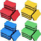 Outus 48 Pieces Magnetic Whiteboard Dry Eraser Office Erasers Bone Shaped Dry - Image 3