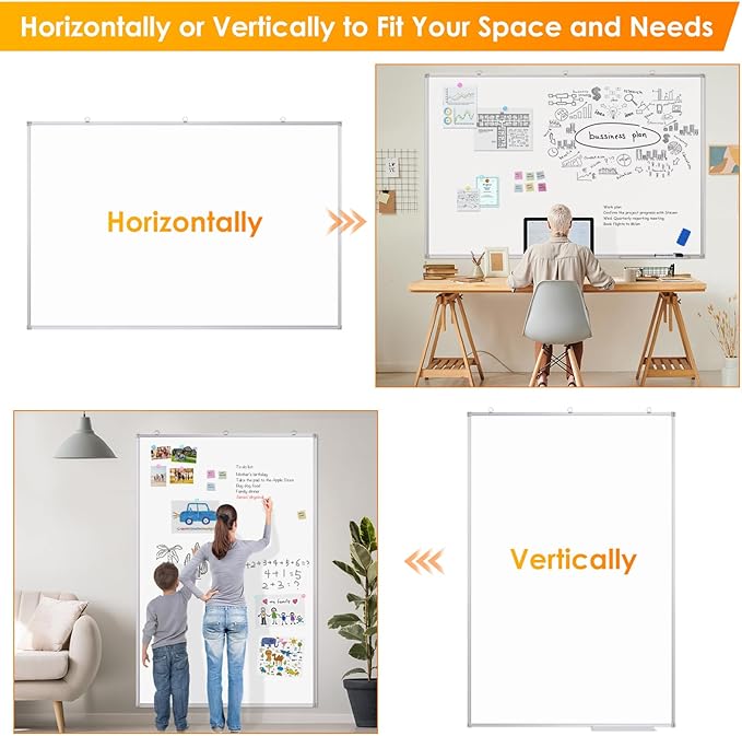 Maxtek White Board Dry Erase 72 x 48, Magnetic Dry Erase Whiteboard - Image 4