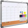 Monthly Calendar Whiteboard Dry Erase Cork Board Combination by ABERLLS