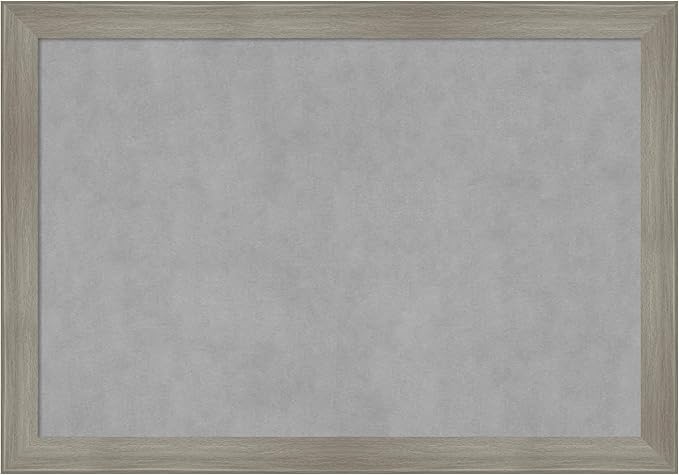 Amanti Art Grey Framed Magnetic Board 28x40 Large Vision Board by AmantiArt