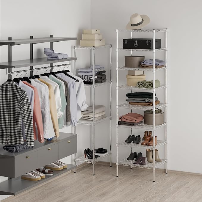 Regal Altair 21" Deep x 24" Wide x 86" Height Wire Shelving Kit | 8-Tier | NSF - Image 4
