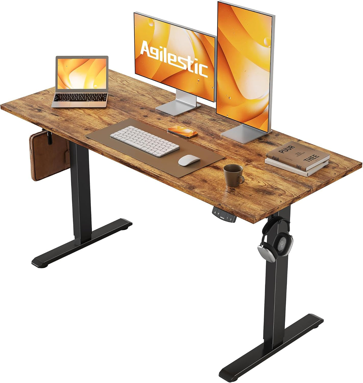 Agilestic Electric Standing Desk, 48 x 24 Inches Height Adjustable Desk