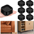 shouwuhho 6 Pack Furniture Risers Adjustable Bed Risers Heavy Duty Lifts Height by EnjoyLifeEnjoyHappiness