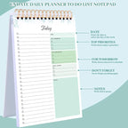 Thboxes 2 Packs To Do List Notepad, 104 Pages To Do List Notebook A5 Undated - Image 3